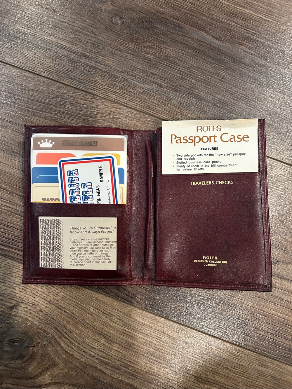 Rolf’s Passport/wallet